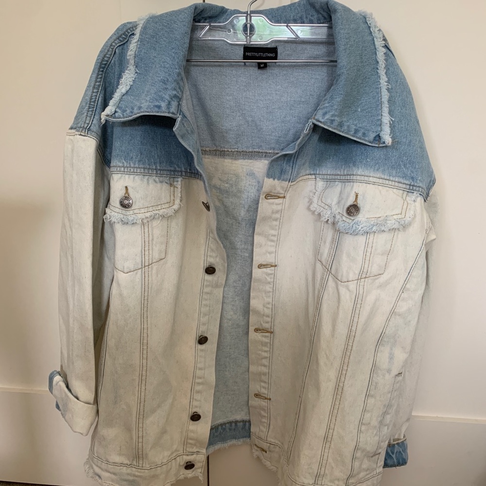 Ombre bleach denim jacket - Prettylittlething